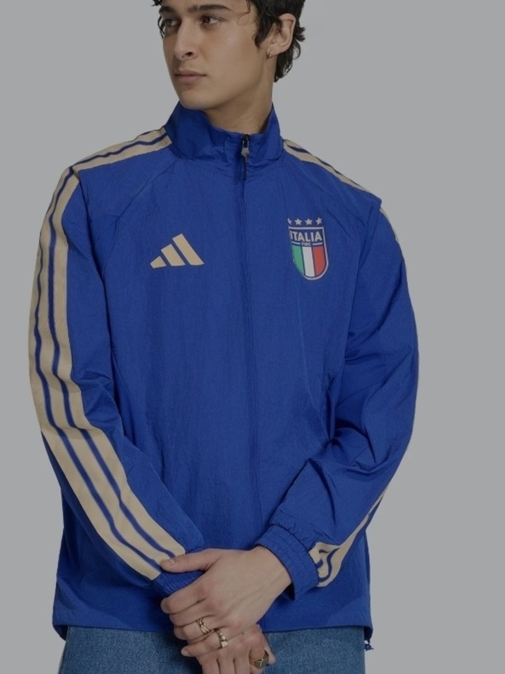 Adidas Italia 2026 FIGC DNA Track Jacket Training Football Soccer NWT 2XL
